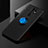 Coque Ultra Fine Silicone Souple Housse Etui avec Support Bague Anneau Aimante Magnetique SD2 pour Xiaomi Redmi 9 Prime India Bleu et Noir