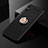 Coque Ultra Fine Silicone Souple Housse Etui avec Support Bague Anneau Aimante Magnetique SD2 pour Xiaomi Redmi 9AT Or et Noir