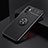 Coque Ultra Fine Silicone Souple Housse Etui avec Support Bague Anneau Aimante Magnetique SD2 pour Xiaomi Redmi Note 10T 5G Noir