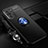 Coque Ultra Fine Silicone Souple Housse Etui avec Support Bague Anneau Aimante Magnetique SD3 pour Xiaomi Mi 11i 5G Bleu et Noir