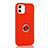 Coque Ultra Fine Silicone Souple Housse Etui avec Support Bague Anneau Aimante Magnetique T01 pour Apple iPhone 12 Mini Petit