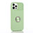 Coque Ultra Fine Silicone Souple Housse Etui avec Support Bague Anneau Aimante Magnetique T01 pour Apple iPhone 12 Pro Pastel Vert