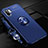 Coque Ultra Fine Silicone Souple Housse Etui avec Support Bague Anneau Aimante Magnetique T03 pour Samsung Galaxy Note 10 Plus 5G Bleu