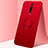 Coque Ultra Fine Silicone Souple Housse Etui avec Support Bague Anneau Aimante Magnetique T04 pour Xiaomi Redmi K20 Pro Rouge