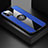 Coque Ultra Fine Silicone Souple Housse Etui avec Support Bague Anneau Aimante Magnetique T06 pour Apple iPhone 11 Pro Bleu