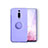 Coque Ultra Fine Silicone Souple Housse Etui avec Support Bague Anneau Aimante Magnetique T07 pour Xiaomi Mi 9T Violet