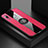 Coque Ultra Fine Silicone Souple Housse Etui avec Support Bague Anneau Aimante Magnetique X01L pour Samsung Galaxy M10S Rouge