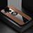 Coque Ultra Fine Silicone Souple Housse Etui avec Support Bague Anneau Aimante Magnetique X01L pour Samsung Galaxy M31 Marron
