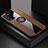 Coque Ultra Fine Silicone Souple Housse Etui avec Support Bague Anneau Aimante Magnetique X01L pour Samsung Galaxy Note 20 5G Marron