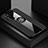 Coque Ultra Fine Silicone Souple Housse Etui avec Support Bague Anneau Aimante Magnetique X01L pour Samsung Galaxy Note 20 5G Noir