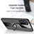 Coque Ultra Fine Silicone Souple Housse Etui avec Support Bague Anneau Aimante Magnetique X01L pour Samsung Galaxy Note 20 5G Petit