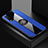 Coque Ultra Fine Silicone Souple Housse Etui avec Support Bague Anneau Aimante Magnetique X01L pour Vivo Y20s Bleu
