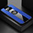 Coque Ultra Fine Silicone Souple Housse Etui avec Support Bague Anneau Aimante Magnetique X01L pour Xiaomi Poco X3 Pro Bleu