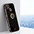 Coque Ultra Fine Silicone Souple Housse Etui avec Support Bague Anneau Aimante Magnetique XL1 pour Realme C25Y Petit