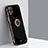 Coque Ultra Fine Silicone Souple Housse Etui avec Support Bague Anneau Aimante Magnetique XL1 pour Samsung Galaxy A12 Nacho Noir