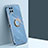 Coque Ultra Fine Silicone Souple Housse Etui avec Support Bague Anneau Aimante Magnetique XL1 pour Samsung Galaxy M32 4G Bleu