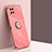 Coque Ultra Fine Silicone Souple Housse Etui avec Support Bague Anneau Aimante Magnetique XL1 pour Samsung Galaxy M32 4G Rose Rouge