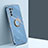 Coque Ultra Fine Silicone Souple Housse Etui avec Support Bague Anneau Aimante Magnetique XL1 pour Samsung Galaxy S20 Lite 5G Bleu