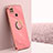 Coque Ultra Fine Silicone Souple Housse Etui avec Support Bague Anneau Aimante Magnetique XL1 pour Xiaomi POCO C31 Rose Rouge