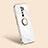 Coque Ultra Fine Silicone Souple Housse Etui avec Support Bague Anneau Aimante Magnetique XL1 pour Xiaomi Redmi 9 Prime India Blanc