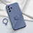 Coque Ultra Fine Silicone Souple Housse Etui avec Support Bague Anneau Aimante Magnetique YK1 pour Samsung Galaxy Note 20 Ultra 5G Gris Lavende