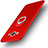 Coque Ultra Fine Silicone Souple Housse Etui avec Support Bague Anneau pour Samsung Galaxy A3 Duos SM-A300F Rouge