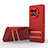 Coque Ultra Fine Silicone Souple Housse Etui avec Support KC1 pour OnePlus Ace 2 5G Rouge