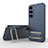 Coque Ultra Fine Silicone Souple Housse Etui avec Support KC1 pour Samsung Galaxy S23 Plus 5G Bleu