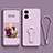 Coque Ultra Fine Silicone Souple Housse Etui avec Support pour OnePlus Ace 2V 5G Violet Clair