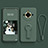 Coque Ultra Fine Silicone Souple Housse Etui avec Support pour Realme 11 Pro+ Plus 5G Vert Nuit