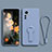 Coque Ultra Fine Silicone Souple Housse Etui avec Support pour Xiaomi Mi 12T 5G Gris Lavende