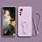 Coque Ultra Fine Silicone Souple Housse Etui avec Support pour Xiaomi Mi 12T 5G Violet Clair