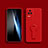 Coque Ultra Fine Silicone Souple Housse Etui avec Support pour Xiaomi Poco F4 5G Rouge