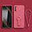 Coque Ultra Fine Silicone Souple Housse Etui avec Support pour Xiaomi Redmi Note 10T 5G Rose Rouge