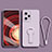Coque Ultra Fine Silicone Souple Housse Etui avec Support pour Xiaomi Redmi Note 12 Pro 5G Violet Clair