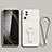 Coque Ultra Fine Silicone Souple Housse Etui avec Support S01 pour Xiaomi Mi 12 Lite NE 5G Blanc