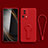 Coque Ultra Fine Silicone Souple Housse Etui avec Support S01 pour Xiaomi Mi 12 Lite NE 5G Rouge