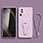 Coque Ultra Fine Silicone Souple Housse Etui avec Support S01 pour Xiaomi Mi 12 Lite NE 5G Violet Clair