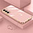 Coque Ultra Fine Silicone Souple Housse Etui M01 pour Samsung Galaxy S22 Plus 5G Or Rose