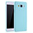 Coque Ultra Fine Silicone Souple Housse Etui S01 pour Samsung Galaxy A7 Duos SM-A700F A700FD Bleu Ciel