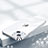 Coque Ultra Fine TPU Souple Housse Etui Transparente Bling-Bling LD2 pour Apple iPhone 14 Plus Argent