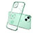 Coque Ultra Fine TPU Souple Housse Etui Transparente Fleurs pour Apple iPhone 14 Plus Vert