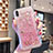 Coque Ultra Fine TPU Souple Housse Etui Transparente Fleurs T02 pour Apple iPhone X Or