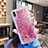 Coque Ultra Fine TPU Souple Housse Etui Transparente Fleurs T02 pour Apple iPhone X Or Rose