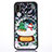 Coque Ultra Fine TPU Souple Housse Etui Transparente Fleurs T05 pour Apple iPhone XR Noir