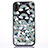 Coque Ultra Fine TPU Souple Housse Etui Transparente Fleurs T06 pour Apple iPhone XR Noir