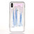 Coque Ultra Fine TPU Souple Housse Etui Transparente Fleurs T08 pour Apple iPhone X Petit