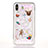 Coque Ultra Fine TPU Souple Housse Etui Transparente Fleurs T08 pour Apple iPhone X Rose