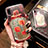 Coque Ultra Fine TPU Souple Housse Etui Transparente Fleurs T16 pour Apple iPhone XR Rouge