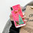 Coque Ultra Fine TPU Souple Housse Etui Transparente Fleurs T24 pour Apple iPhone Xs Max Rouge